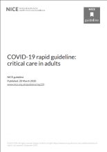 COVID-19 rapid guideline: critical care in adults